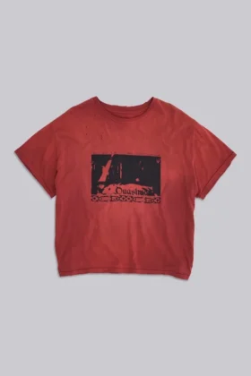 T-shirt court rouge « Quasi »
