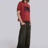 T-shirt court rouge « Quasi »