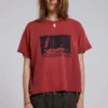 T-shirt court rouge « Quasi »