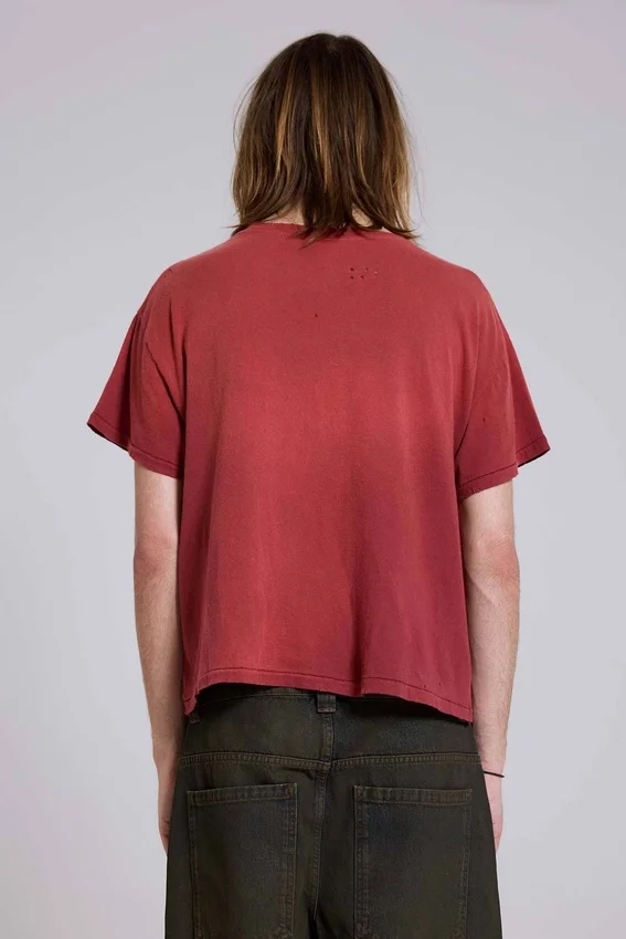 T-shirt court rouge « Quasi »