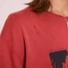 T-shirt court rouge « Quasi »