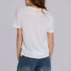 T-shirt en lin à col en V