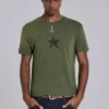 T-shirt Green Star Sun Faded