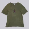T-shirt Green Star Sun Faded