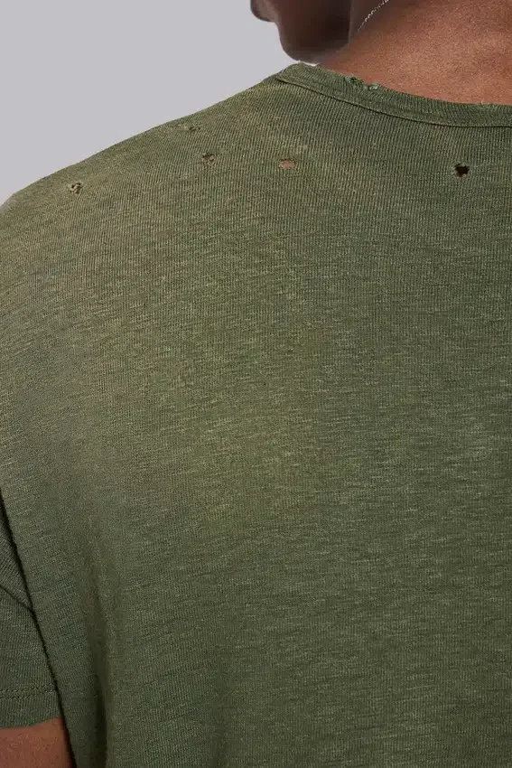 T-shirt Green Star Sun Faded