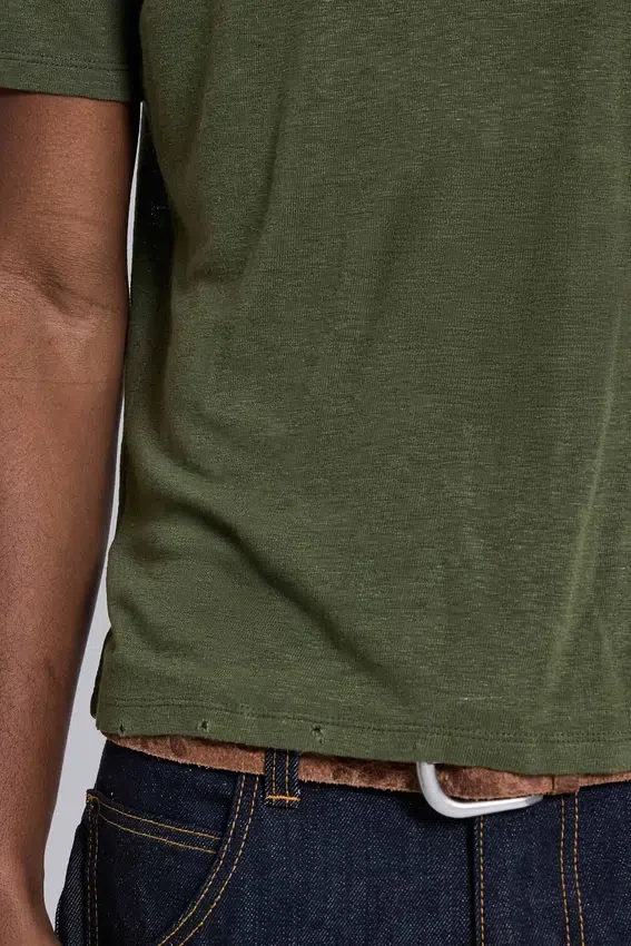 T-shirt Green Star Sun Faded