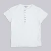 T-shirt Henley « Haze » blanc cassé