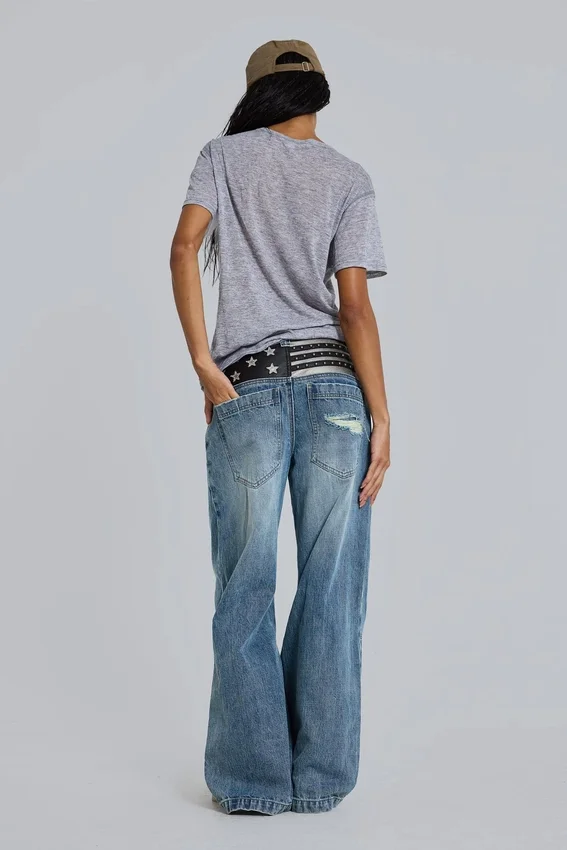 T-shirt Henley Haze gris chiné