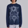 T-shirt Kasper Digi Waffle bleu marine