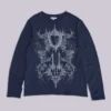 T-shirt Kasper Digi Waffle bleu marine