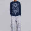 T-shirt Kasper Digi Waffle bleu marine