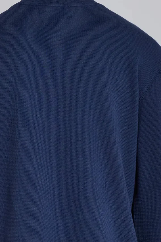 T-shirt Kasper Digi Waffle bleu marine