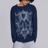 T-shirt Kasper Digi Waffle bleu marine