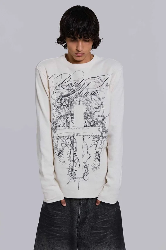 T-shirt Kasper Digi Waffle écru
