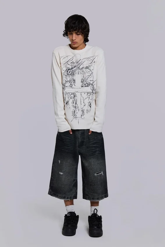 T-shirt Kasper Digi Waffle écru