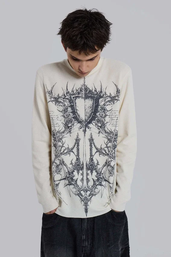 T-shirt Kasper Digi Waffle écru