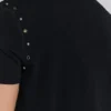 T-shirt noir « Mist » clouté