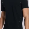 T-shirt noir « Mist » clouté
