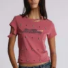 T-shirt « Rally » vieilli et orné