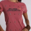 T-shirt « Rally » vieilli et orné