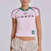 T-shirt rose « No.13 Football » pour bébé