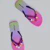 Tongs « Button Ombre »