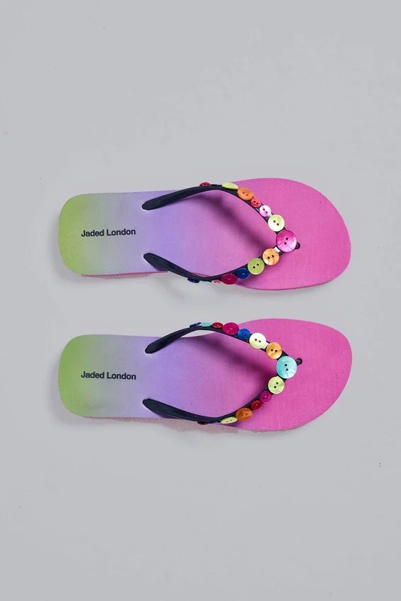 Tongs « Button Ombre »