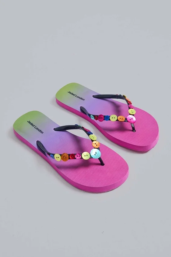 Tongs « Button Ombre »