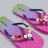 Tongs « Button Ombre »