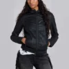 Veste en jean cirée à capuche Bedrock