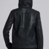 Veste en jean cirée à capuche Bedrock