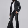 Veste en jean cirée à capuche Bedrock