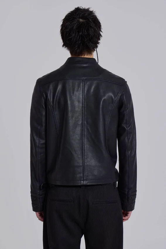 Veste militaire en cuir
