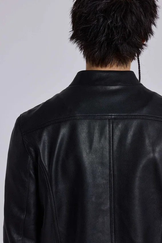Veste militaire en cuir