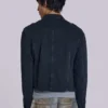 Veste militaire Rebel en noir délavé