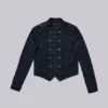 Veste militaire Rebel en noir délavé