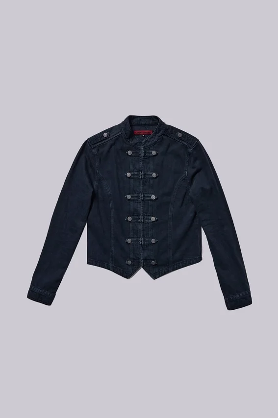 Veste militaire Rebel en noir délavé