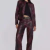 Veste Piston couleur oxblood