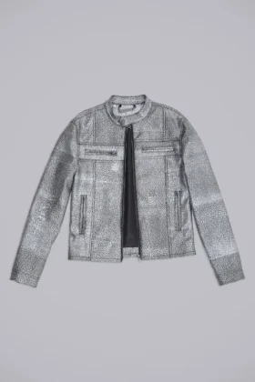 Veste Piston plaquée argent