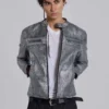 Veste Piston plaquée argent