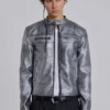 Veste Piston plaquée argent