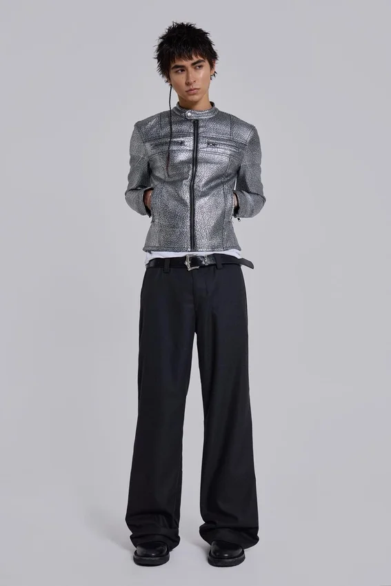 Veste Piston plaquée argent