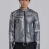 Veste Piston plaquée argent