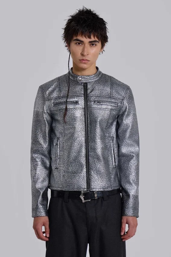 Veste Piston plaquée argent