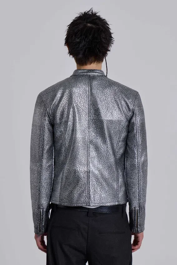 Veste Piston plaquée argent