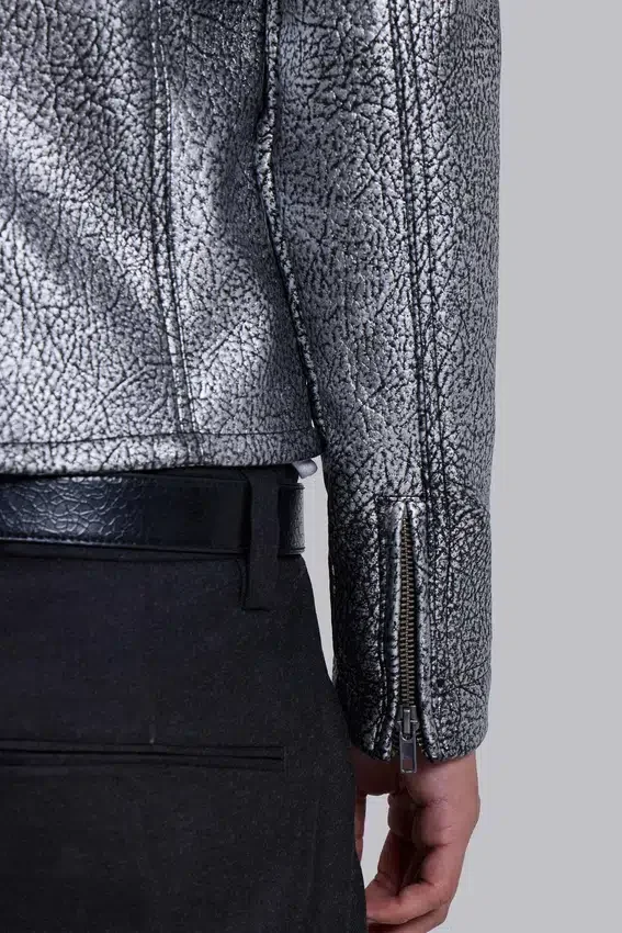Veste Piston plaquée argent