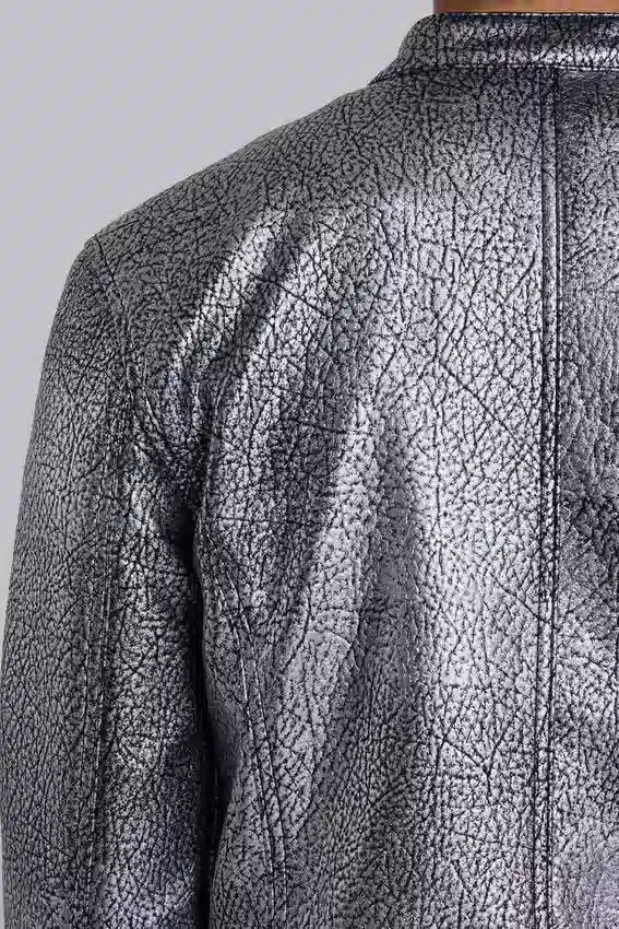 Veste Piston plaquée argent