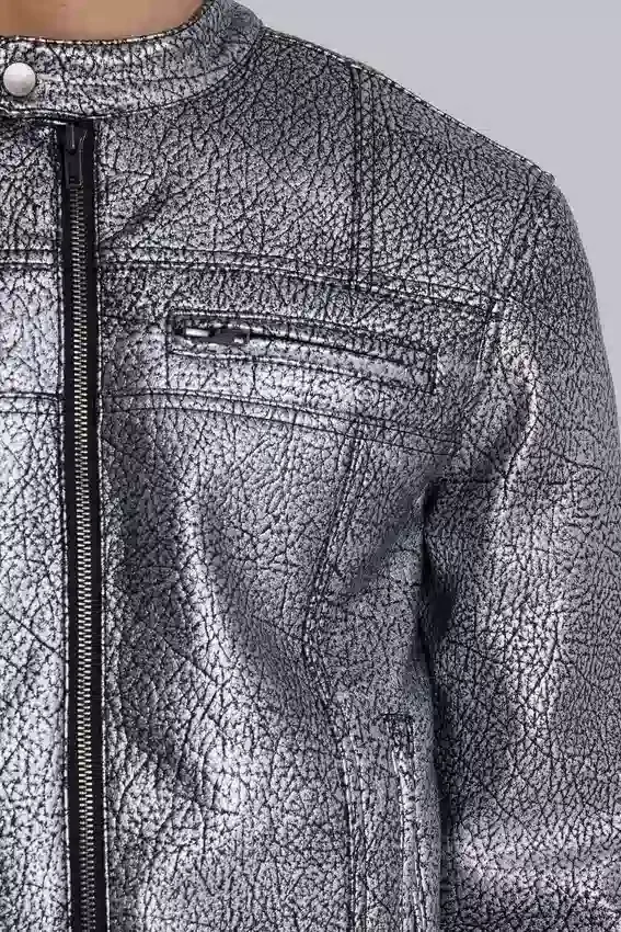 Veste Piston plaquée argent