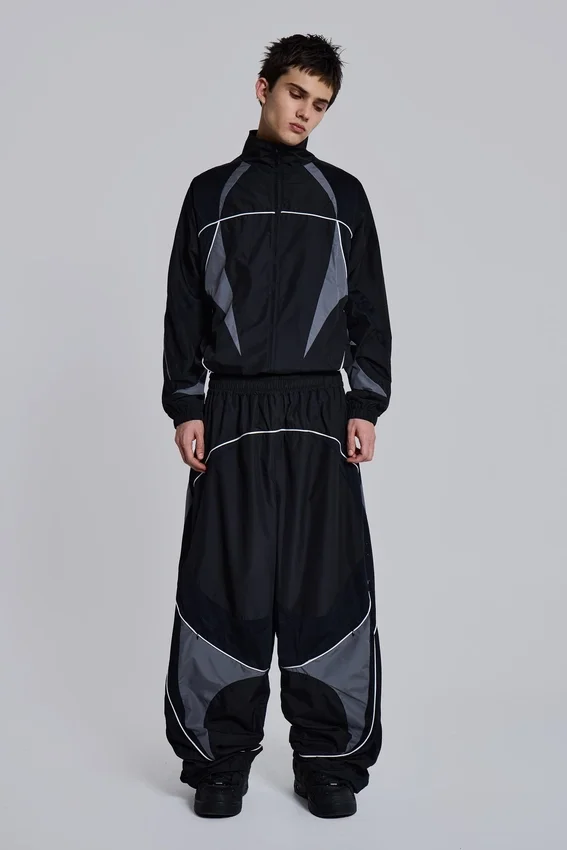 Veste Vapor noire à empiècements