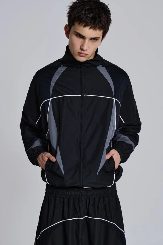 Veste Vapor noire à empiècements